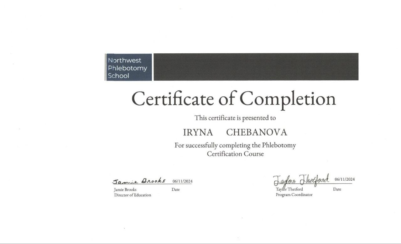 Northwest Phlebotomy School: Phlebotomy Certification